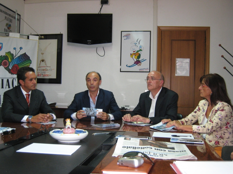 Antonio Monaco accanto al presidente della Camera di Commercio, Brasiello