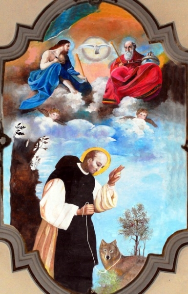 Il nuovo affresco raffigurante Santo Stefano