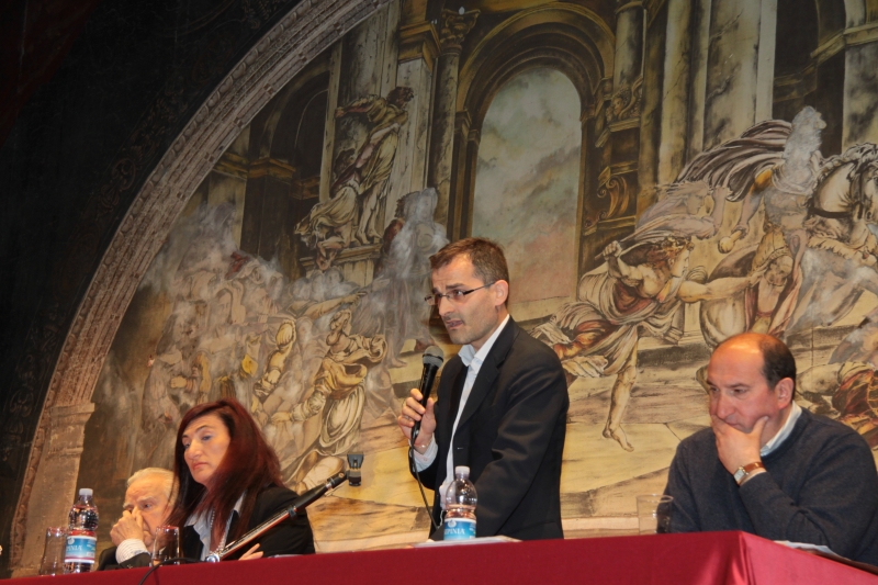 Simone Dal Pozzo con Armando Sammartino dell'Articolo 32 (foto azzi)