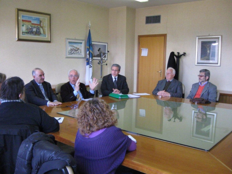 L\'incontro in Provincia tra Mazzuto e il comitato Pro Trignina