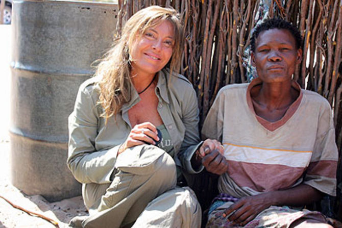 A sx la fotografa Raffaella Melandri