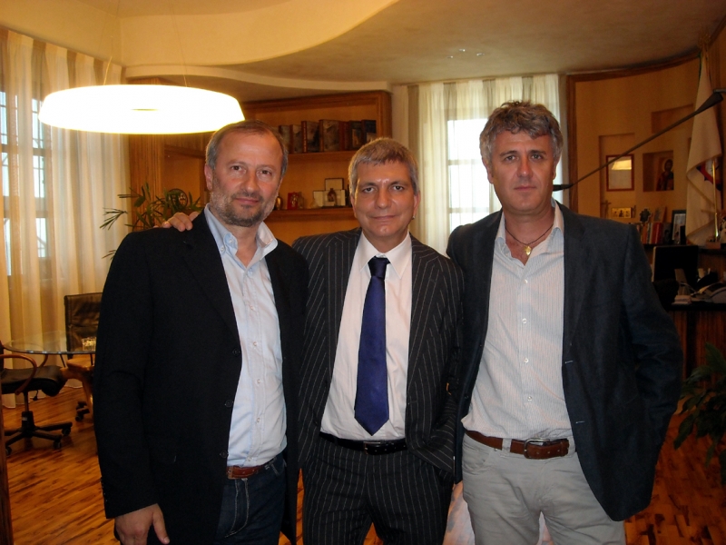 Paglione con Vendola e Natalini di Sel