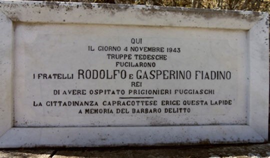 Rodolfo e Gasperino Fiadino | Letteratura Capracottese